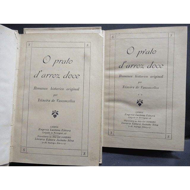 O Prato D`Arroz Doce 1862 Teixeira De Vasconcellos