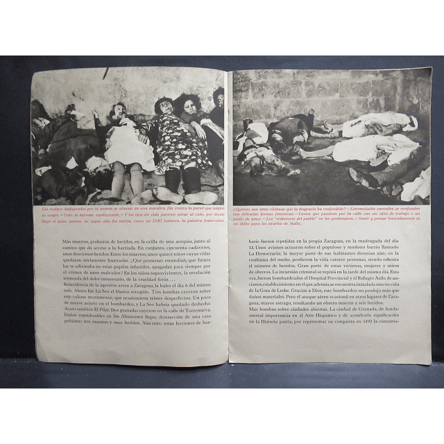 Ataques Aéreos A Poblaciones Civiles 1936-1937 Imprenta National Salamanca