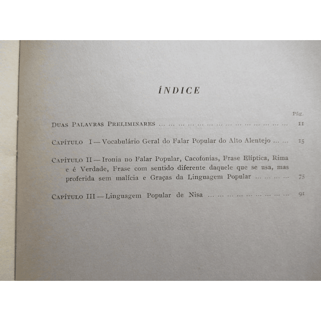 Curiosidades Do Falar Popular/Alto Alentejo 1963 Alexandre De Carvalho Costa