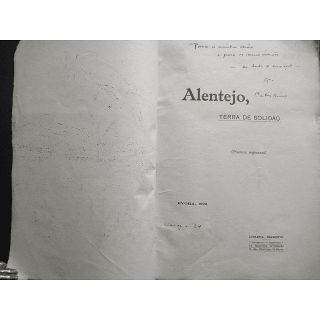 Alentejo Terra De Solidão 1926 Celestino David