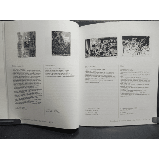 Intercâmbio De Gravura Portugal/Brasil 2001 AGE Associação Gravadores De Évora