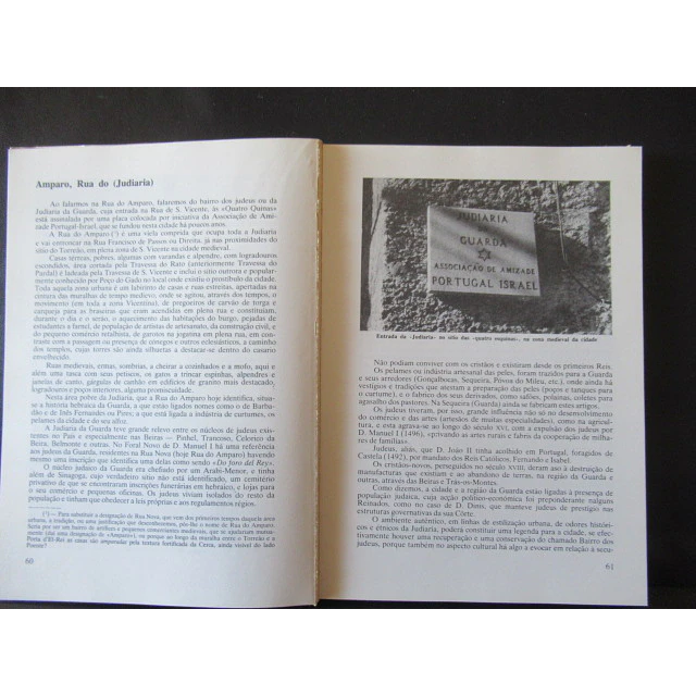 Toponímia Histórica Da Guarda 1984 Virgílio Arruda