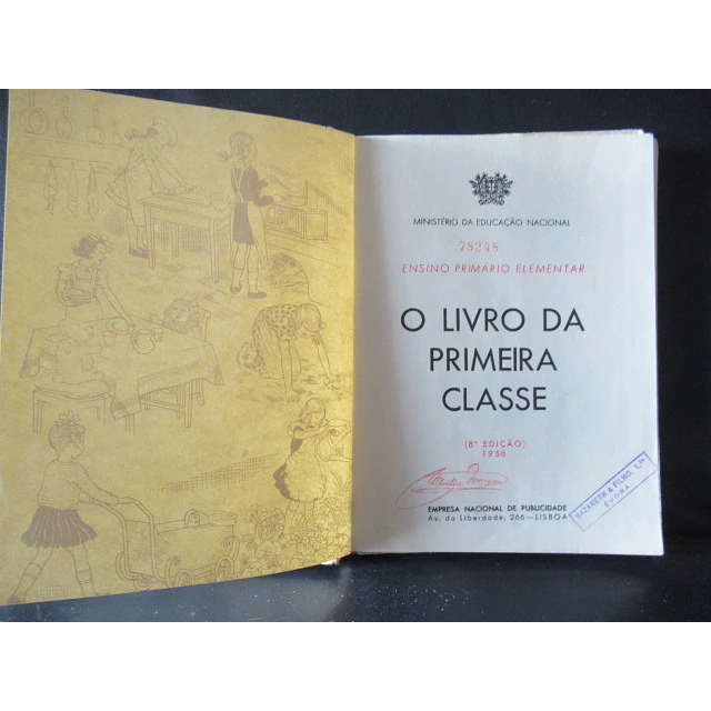 Ensino Primário O Livro Da Primeira Classe 1958