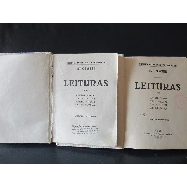 Ensino Primário Leituras III/IV Classes 1933/55 M. Subtil/C. Filipe/F. Artur E Gil Mendonça