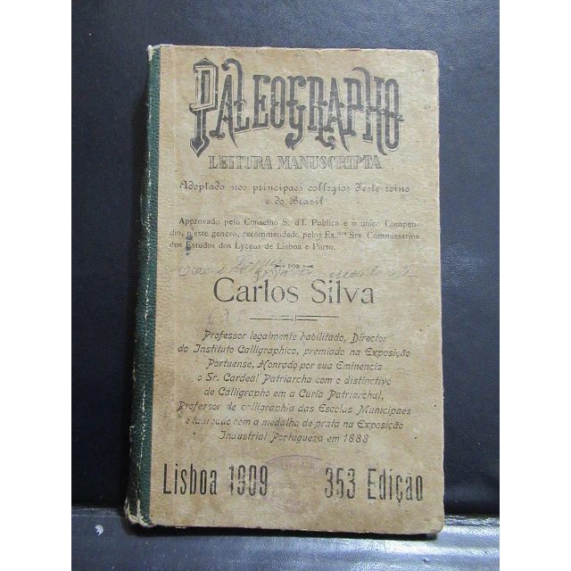 Paleografo Leitura Manuscrita 1909 Carlos Silva