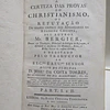 Certeza Provas Cristianismo Ou Refutação Apologistas Relegião Cristã 1788 Mr. Bergier