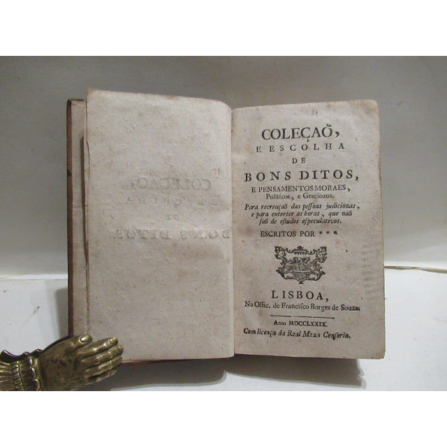 Bons Ditos/Pensamentos Morais/Politicos E Graciozos 1779