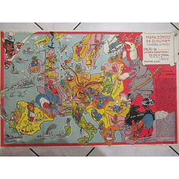 Mapa Cómico Da Europa(Guerra 1940) Carlos Ribeiro
