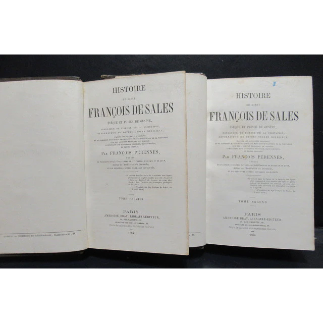Histoire Saint François De Sales 1864 François Pérennes