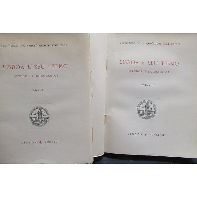Lisboa E Seu Termo Estudos/Documentos 1957/8 Associação Arqueologos Portugueses