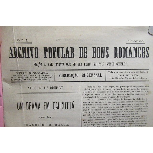 Arquivo Popular De Bons Romances Casa Minerva