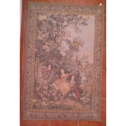 Tapeçaria Francesa de Halluin, ponto de Gobelim - "L'Indiscrétion"