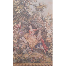 Tapeçaria Francesa de Halluin, ponto de Gobelim - "L'Indiscrétion"