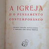 A Igreja E O Pensamento Contemporâneo 1944 D. Manuel Gonçalves Cerejeira