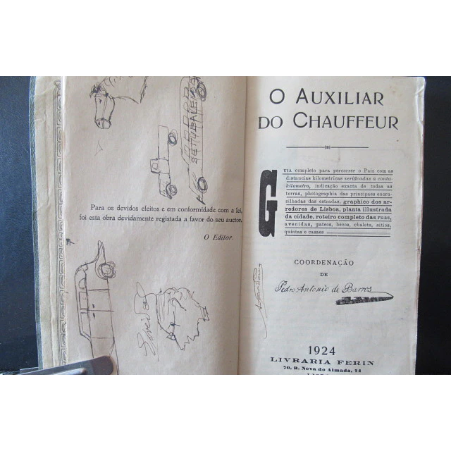 O Auxiliar Do Chauffeur 1924 Pedro António De Barros