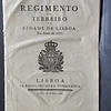 Regimento Do Terreiro Da Cidade De Lisboa 1777 D. José/Marquês De  Pombal