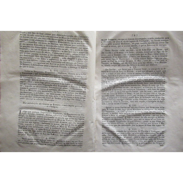 Regimento Do Terreiro Da Cidade De Lisboa 1777 D. José/Marquês De  Pombal