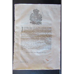 Plano Régio Regular Distintivos/Uniformes Das Diversas Armas 1806 Principe Regente