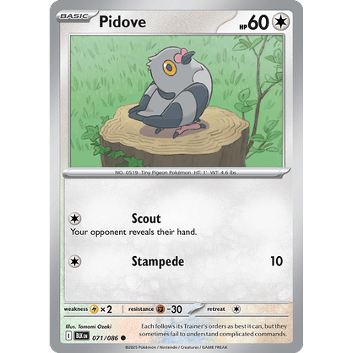 Pidove #71/86 Black Bolt 1