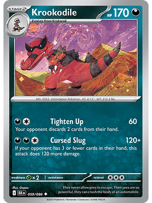 Krookodile #59/86 Black Bolt