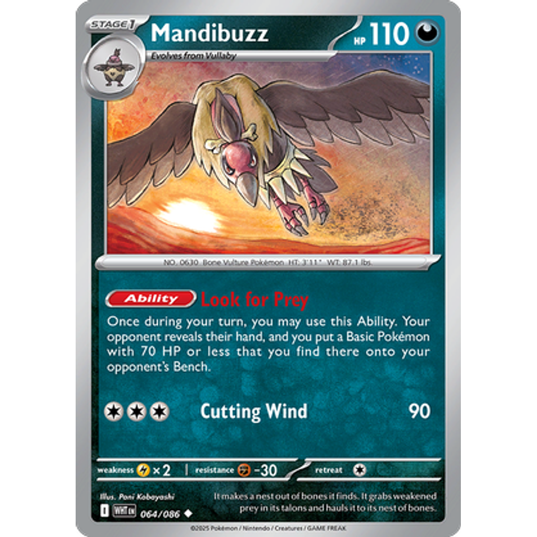 Mandibuzz #64/86 White Flare 1