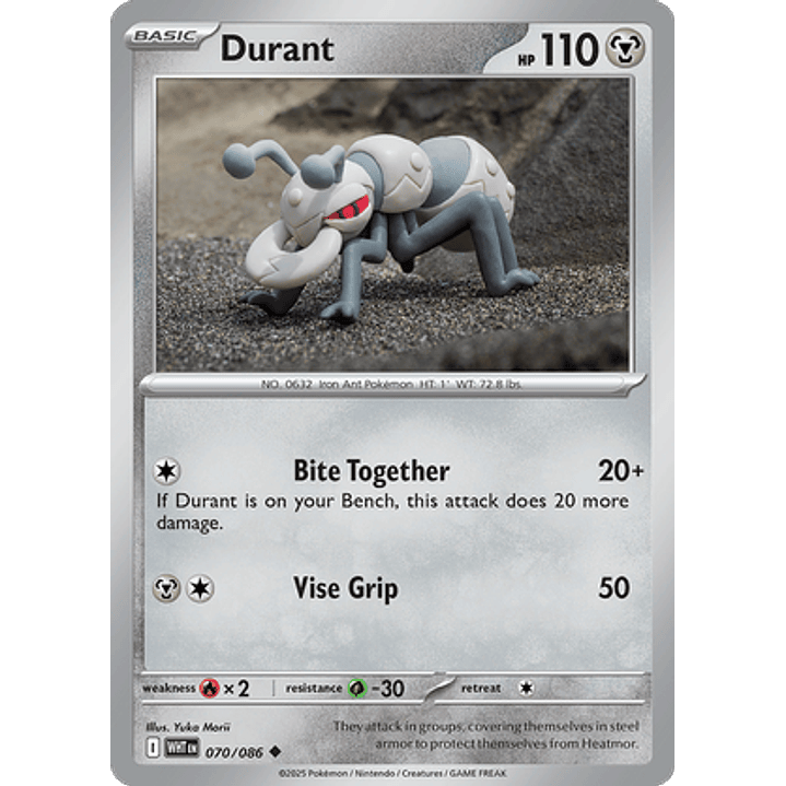 Durant #70/86 White Flare 1