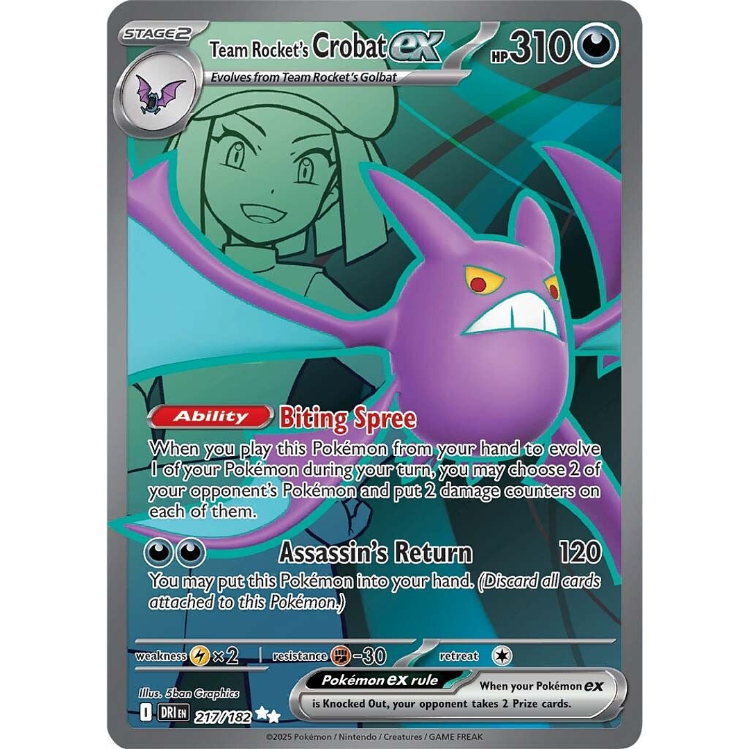 Team Rocket's Crobat #217/182 1