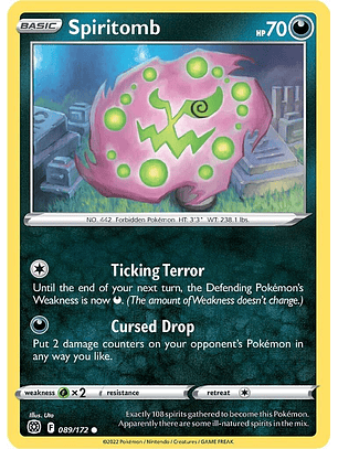 Spiritomb #89/172 Pokemon Brilliant Stars
