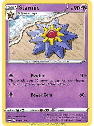 Starmie #55/172 Pokemon Brilliant Stars