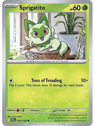 Sprigatito #16/159 Pokemon Journey Together