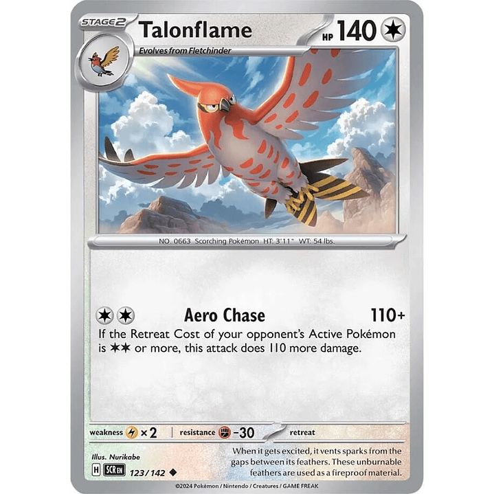 Talonflame #123/142 Pokemon Stellar Crown 1