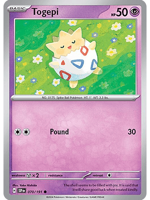 Togepi #70/191 Pokemon Surging Sparks