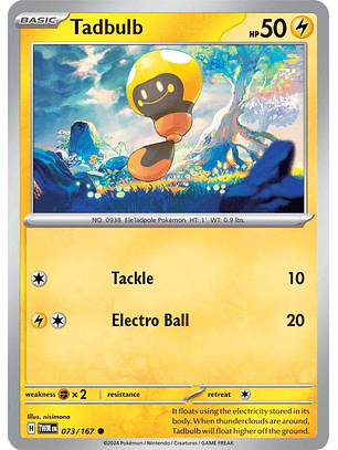 Tadbulb #73/167 Pokemon Twilight Masquerade