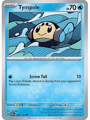 Tympole #50/197 Pokemon Obsidian Flames