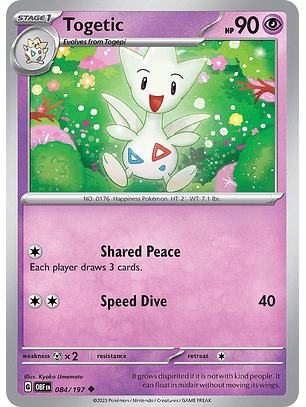 Togetic #84/197 Pokemon Obsidian Flames
