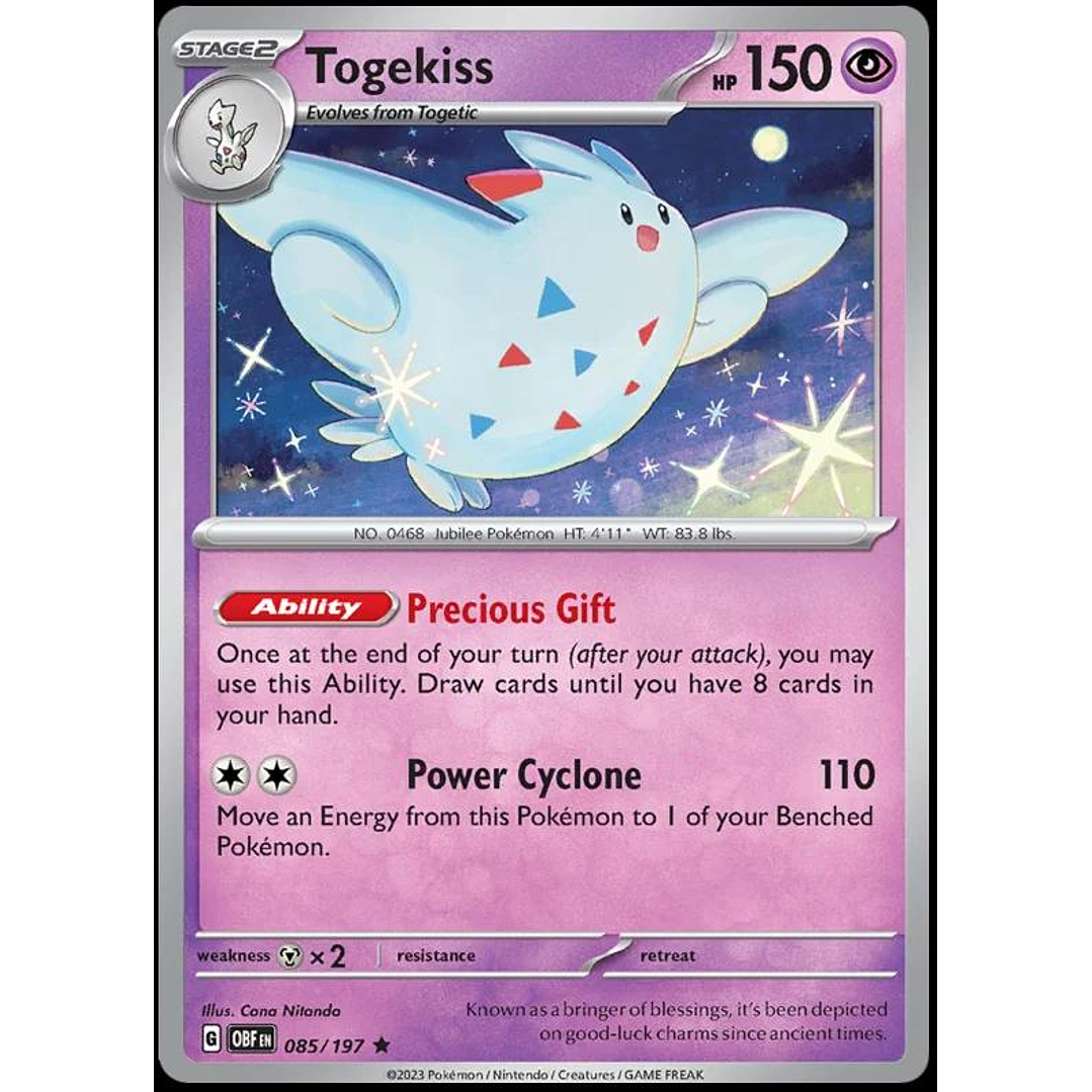 Togekiss #85/197 Pokemon Obsidian Flames 1