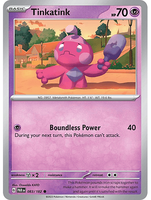 Tinkatink #83/182 Pokemon Paradox Rift