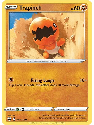 Trapinch #74/172 Pokemon Brilliant Stars