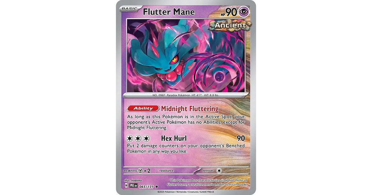 Flutter Mane #43/131 Pokémon Prismatic Evolution