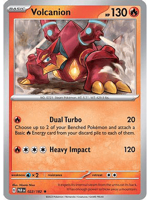 Volcanion #22/182 Pokémon Paradox Rift