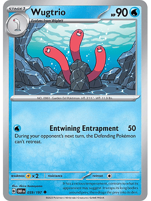 Wugtrio #59/197 Pokémon Obsidian Flames