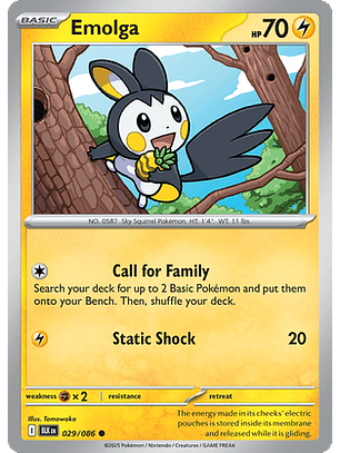 Emolga #29/86 Black Bolt