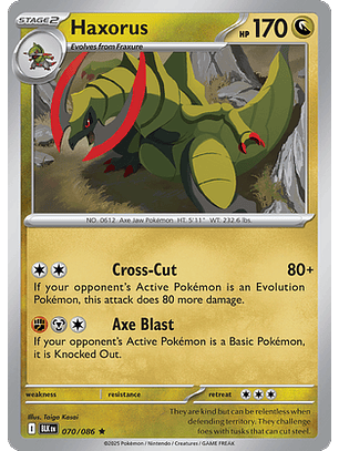 Haxorus #70/86 Black Bolt