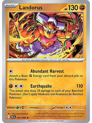 Landorus #53/86 Black Bolt