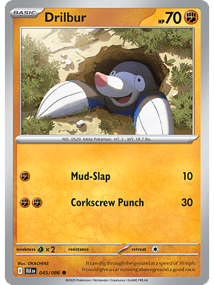 Drilbur #45/86 Black Bolt