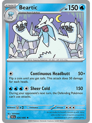 Beartic #26/86 Black Bolt