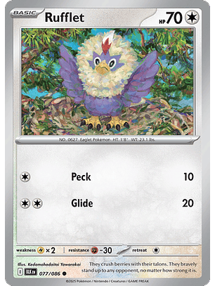 Rufflet #77/86 Black Bolt