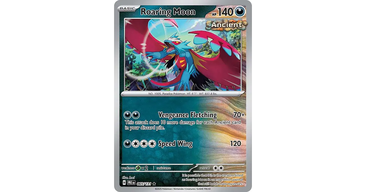 Roaring Moon #65/131 Pokémon Prismatic Evolutions