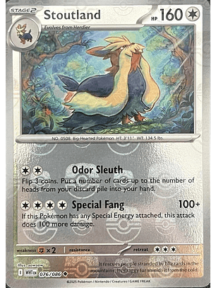 Stoutland [Master Ball] #76/86 White Flare