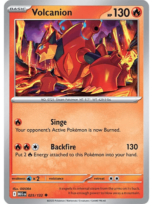 Volcanion #25/132 Mega Evolution